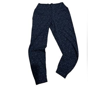 Reebok leopard print joggers black grey size medium